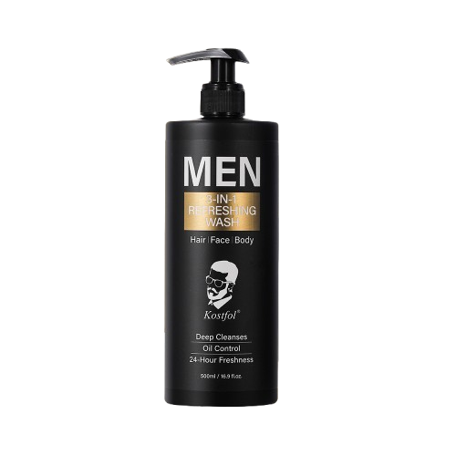 MEN Bingo Hair Cosmetic 3-in-1 vyrų prausiklis – plaukams, veidui ir kūnui, 500 ml